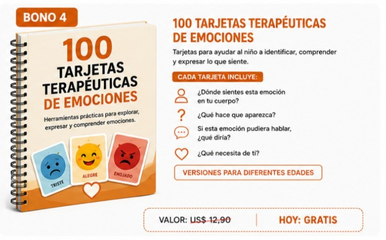100 Tarjetas Terapéuticas de Emociones