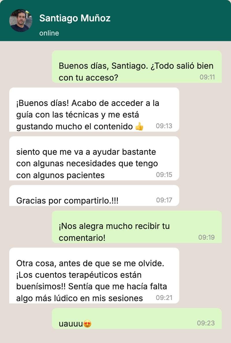Conversación sobre la guía de técnicas